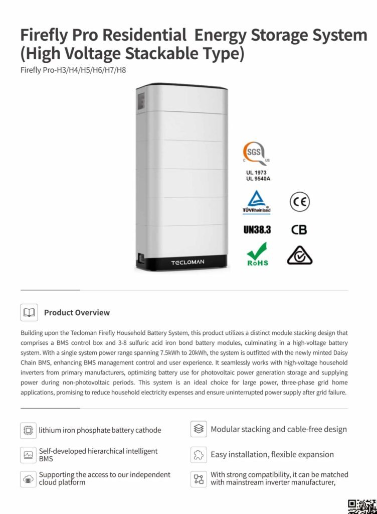 High Voltage residential battery storage Firefly-Pro-Residential-Energy-Storage-SystemHigh-Voltage-Stackable-Type-1