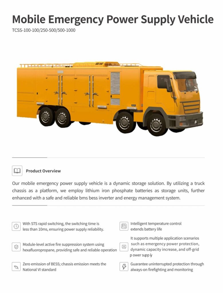 Mobile Emergency Power Supply Vehicle2